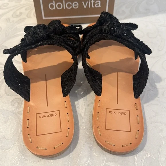 dolce vita Dinah Raffia Sandal. Ladies 8. - Picture 8 of 13